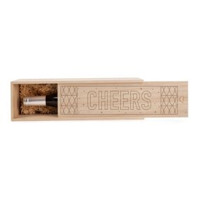 CHEERS! Wood Wine Box