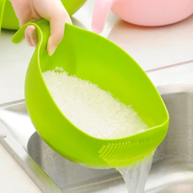 1pc Rice Washer Quinoa Strainer With Handle