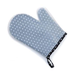 Set of 2 Transparent Polka Dot Silicone Oven Mitts