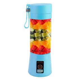 Portable USB Rechargeable Juicer-Blender with 6 Blades