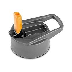 Eco Replacement Kids Flip Straw Top (Gray with Orange Spout)