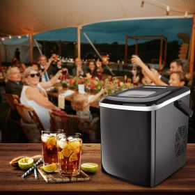 Portable Ice Maker 9 Cubes ready in 9 min (with 2 Optional Ice Cube Sizes)