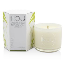 Eco-Luxury Aromacology Natural Wax Candle Glass - Calm (Lemongrass & Lime)