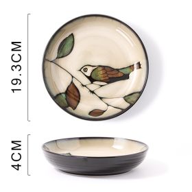 Hand Painted Ceramic Plate (Option: Spirit Bird Deep Plates)